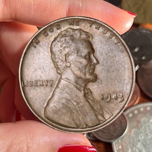 1943  Lincoln Cent US Commemorative Coins Old Coins Perfect For Gifts Antique Coins To Collect "Reproduction coin"