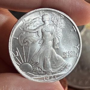 1921 S Walking Liberty Half Dollar Historic rare Key Date Coin collectible Silver-Plated half dollar Collectibles Commemorative Old Coins