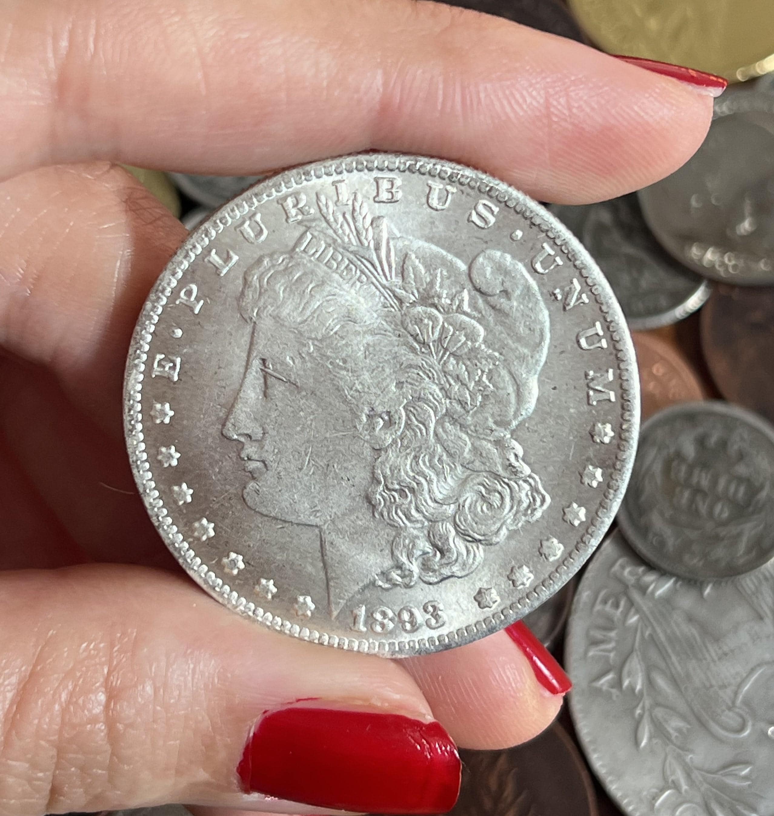 さ*ん様 アメリカ　1899-o モルガンダラー銀貨 トーン美品本物保証 アメリカ1882年「モルガンダラー」のレインボートーン、高鑑定