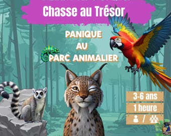 Búsqueda del tesoro imprimible para niños de 3 a 6 años | Juego en PDF en francés | Actividad divertida y educativa