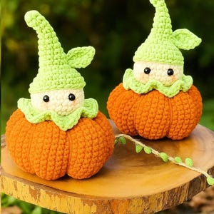 Jack O Pumpkin Fairy Doll Crochet Pattern, Easy To Advanced Tutorial, Amigurumi PDF For Download, Ready For Fall 15825AT13