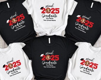 Custom Senior Shirt, Personalized Graduation Shirts, Custom Graduation Shirts, Class of 2025 Family Graduation Shirt, Proud Family Shirt