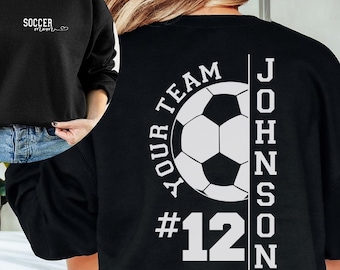 Custom Soccer Mom Life Sweatshirt, Personalized Retro Soccer Mom Sweater, School Team Spirit Pullover, Summer Sports Outfi