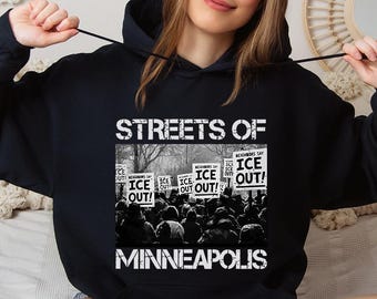 Streets of Minneapolis Hoodie, Anti-ICE Protest Hoodie, Social Justice Activism, Abolish ICE Protest Apparel