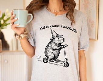 Camiseta divertida de la marmota: camiseta meme con sombrero de mago estilo vintage