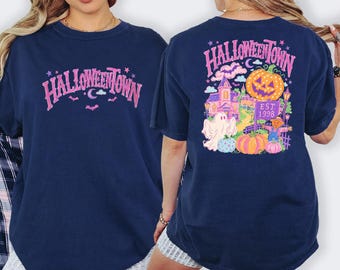 Comfort Colors Meet Me At Salem Shirt, Vintage Witchy Graphic Tee, Spooky Season T-Shirt, Celestial Moon Witchcraft Top, Dark Academia Gift