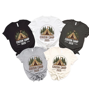 Cousin Camp 2025 Shirt, Matching Cousin Shirts, Cousin Crew 2025 Shirt, Family Camping Tee, Reunion Vacation Shirt, Summer Cousins