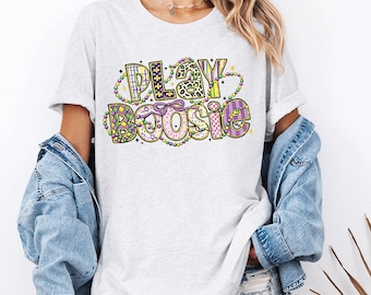 Camiseta Play Boosie de Comfort Colors: divertida camiseta de Mardi Gras, camiseta con ambiente de Badazz, camiseta del desfile de Nueva Orleans, top de ropa urbana de Nueva Orleans