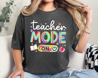 Comfort Colors Back to School Shirt: Rainbow Teacher Tee