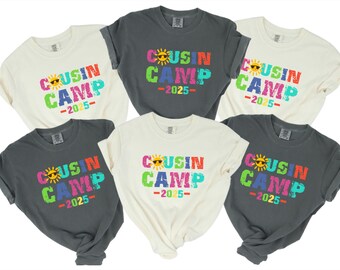 Comfort Colors Cousin Camp 2025 Shirt: Matching Family Reunion Tee