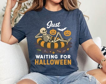 Funny Halloween Skeleton Shirt: Spooky Summer Beach Vibes