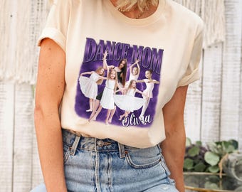 Camiseta personalizada para mamá bailarina: foto y nombre personalizados, camiseta de recital de baile