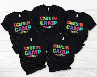 Cousin Camp 2025 Shirt: Summer Family Reunion Matching Tee