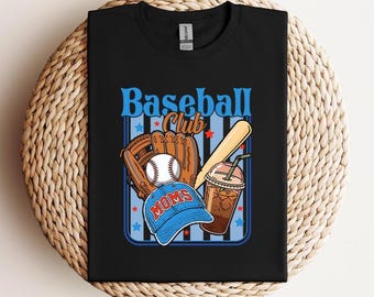 Camiseta de mamá beisbolera, camiseta del club del día del partido, camiseta retro para mamás de clubes de béisbol, regalo para mamás deportistas
