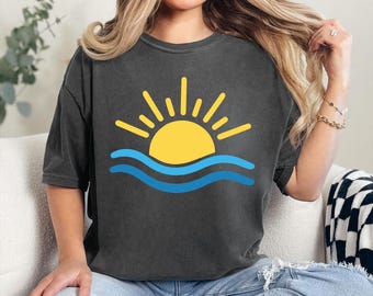 Comfort Colors Beach T-Shirt: Coastal Summer Vacation Tee