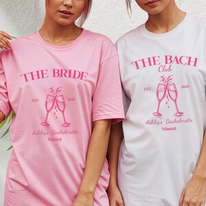 The Bach Club Bachelorette Party Shirts: Custom Bride Tee