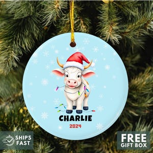 Boys Christmas ornament personalized First Christmas ornament Kids ornament personalized Boys ornament personalized Kids name ornament 2024