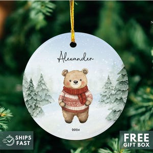 Boys Christmas ornament personalized First Christmas ornament Kids ornament personalized Boys ornament personalized Kids name ornament 2024