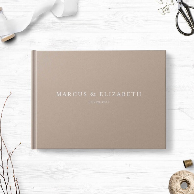 Custom Guest Book Blank Hardcover Wedding Guestbook Etsy Ireland