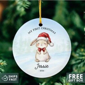 Baby&#39;s first Christmas Boys Christmas ornament personalized Baby first Christmas ornament Kids ornament personalized Kids name ornament 2024