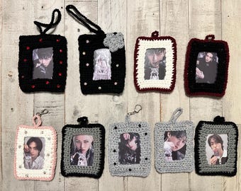 Crochet Photo Card Holder Kpop/landyard ID holder