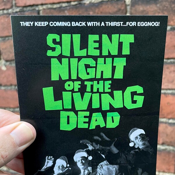Silent Night of the Living Dead Holiday Card