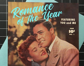 African American Valentine, Romance, Greeting Card, Love, Valentines Day Card, Alternate Histories, Vintage, 1940s