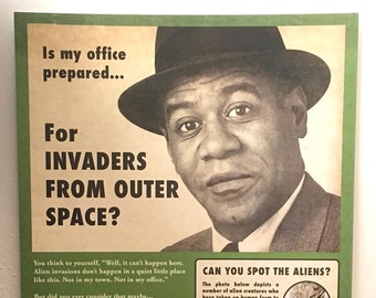 Alien Art, Vintage Art, Propaganda Poster, Vintage posters, Aliens, Martians, UFO, geekery, retro, alternate histories