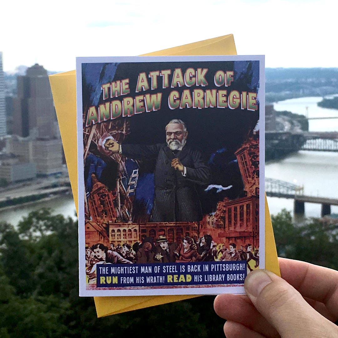 Pittsburgh, Andrew Carnegie, Pittsburgh Cards, Carnegie Library