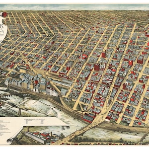 Digital Print, Minneapolis, UFO, Minneapolis Art, Minneapolis Map, geekery, flying saucer, alternate histories, Minneapolis Print