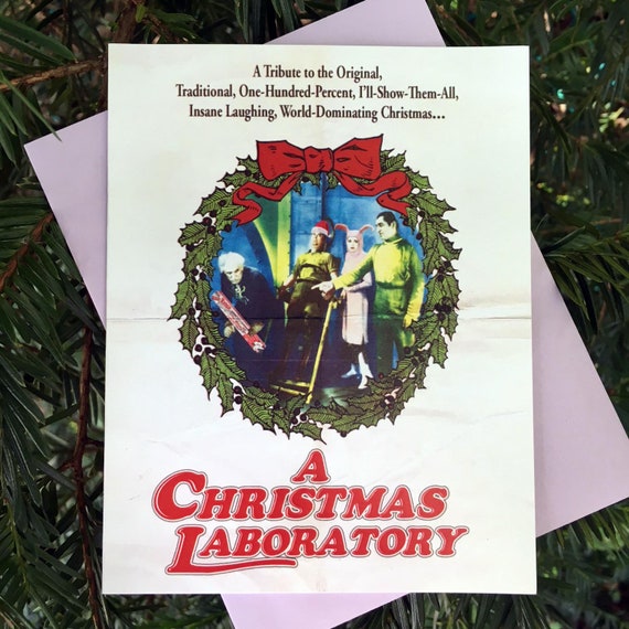 mad scientist christmas holiday card holidays a christmas etsy a christmas story christmas cards