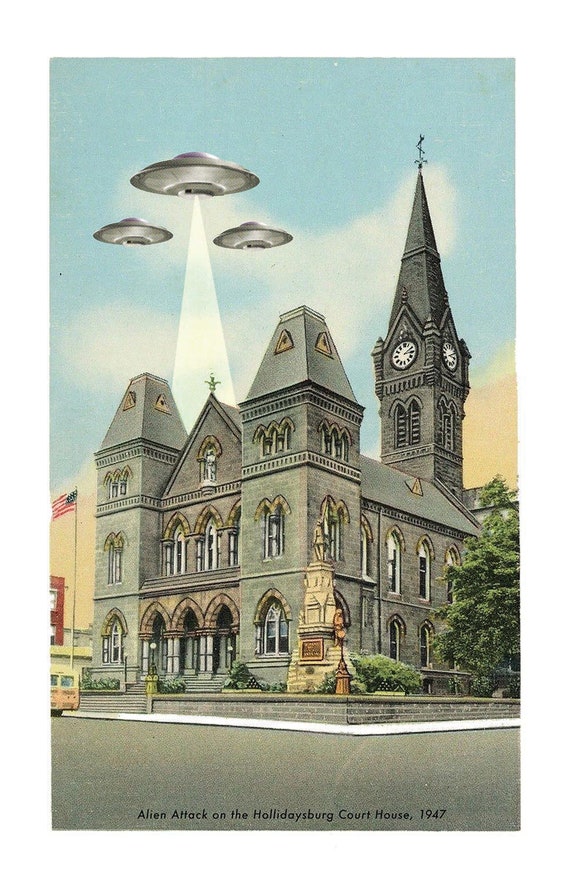 Hollidaysburg UFO Art Blair County Pennsylvania - Etsy Sweden