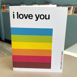 I Love You VHS Style Card