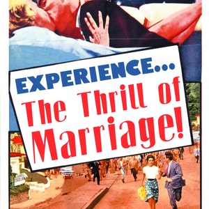 Marriage, Wedding Card, Marriage Card,Thrill, Bold, Retro print, b movie poster, SciFi Art, Wedding Congratulations, Alternate Histories image 3