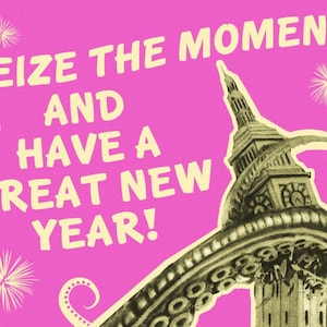 Holiday card, tentacle, new year, holidays, happy new year, Cthulhu, alternate histories, geekery