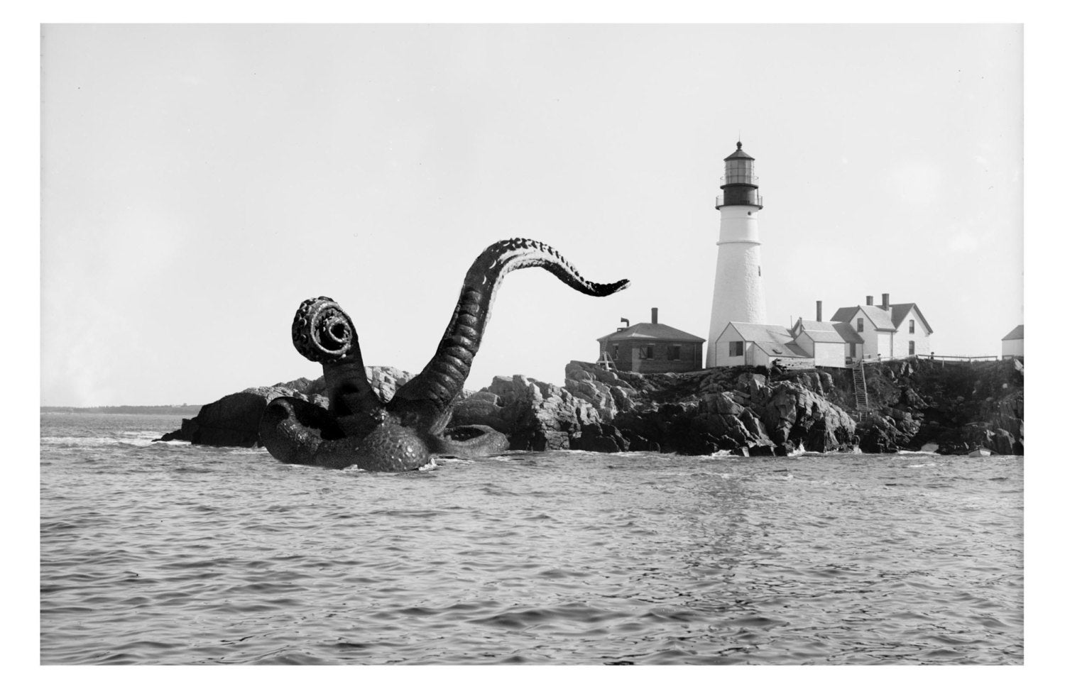 Digital Print Portland Maine Octopus Tentacles Lighthouse - Etsy
