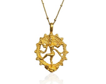 Dancing Shiva Necklace, Nataraja Necklace, Yoga Necklace,Hindu Necklace Spiritual Necklace