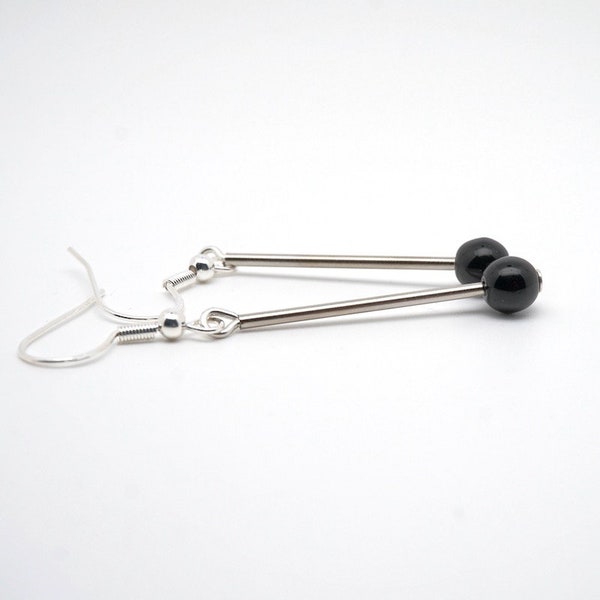 Boucles d'oreille Black Pearl