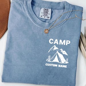 Comfort Colors® Camp Gifts, Custom Camp Shirt, Camp Crew Shirt, Camp Custom Shirt, Camping Family Shirt, Camp Life Shirt, Family Camping Tee