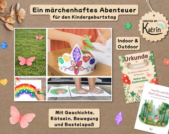 Fairy Interactive Adventure Printable | Fairy Birthday Game | Interactive Story | Indoor/Outdoor | A4 PDF Print Template
