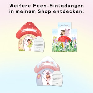 Fairy Invitation Printable | Fairy Birthday Craft Template | Fairy House Mushroom Craft Kit | A4 PDF Printable Template image 6