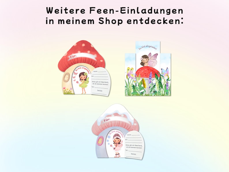 Fairy Invitation Printable | Fairy Birthday Craft Template | Fairy House Mushroom Craft Kit | A4 PDF Printable Template image 6