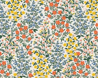 RP705-CR2 Wildwood Garden - Cream Fabric, Camont Collection, Cotton and Steel, Quilting Weight Cotton