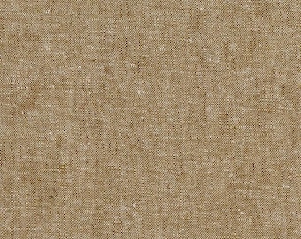 TAUPE 1371 Essex Yarn Dyed Stoff, Leinen Baumwollstoff, Bekleidungsstoff, Leinen Baumwollstoff, Robert Kaufman