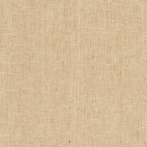 Könnte beinhalten: Nahaufnahme eines beigefarbenen Jute-Stoffs mit gewebter Textur. Die Naturfasern bilden ein gitterartiges Muster mit sichtbaren Farb- und Fadendickenvariationen. Die neutrale Farbe und Textur deuten auf eine rustikale oder natürliche Ästhetik hin.