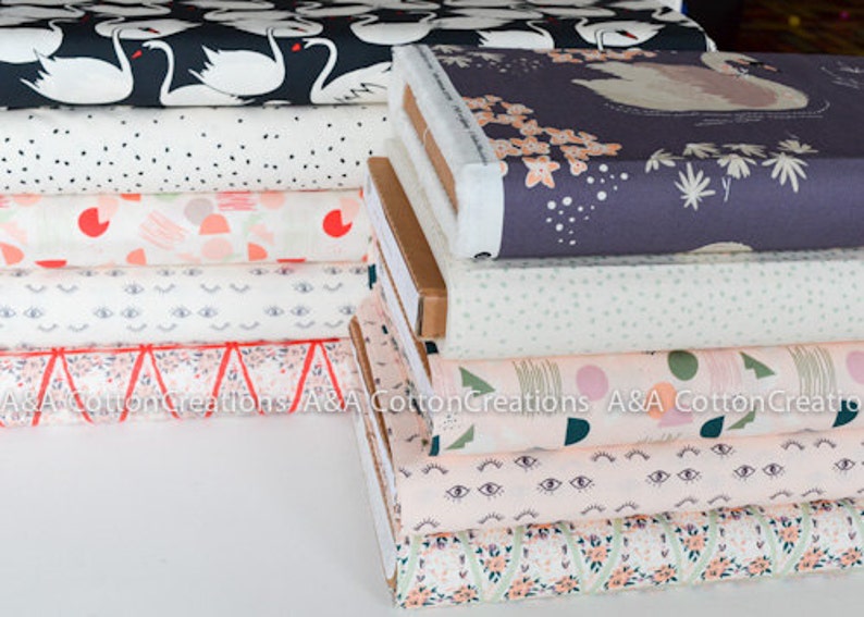 Organic Cotton Fabric Quilting Weight textile Art Gallery Etsy