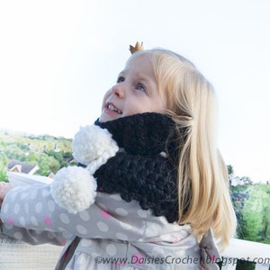 Crochet PATTERN Toddler Kids Adult nackwarmer cowl scarf infinity. 032 image 3