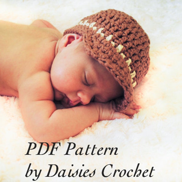 Crochet pattern pdf Taylor Visor beanie hat for boys, girls and teen. 8 sizes.(031) Permission To Sell Finished Items