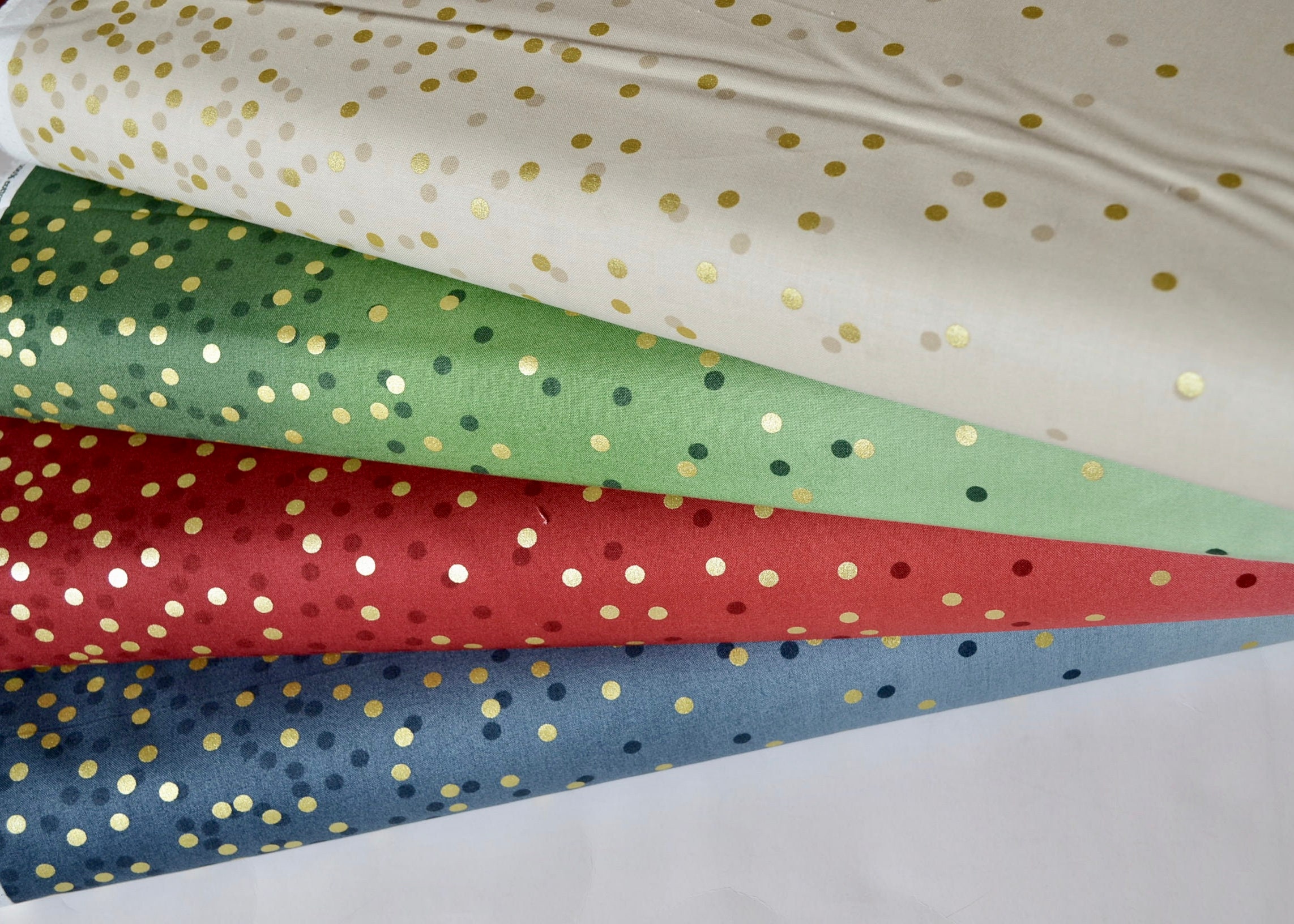 Ombre Confetti Bundle of 4 NEW Colours Gold Metallic Fabric Etsy