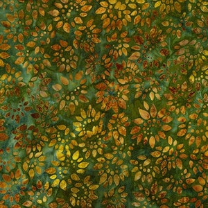 Artisan Batik, 18793-270 MEADOW von Lunn Studios, gekämmte Baumwolle, Summer Flowers Kollektion, Bekleidungsstoff, Robert Kaufman